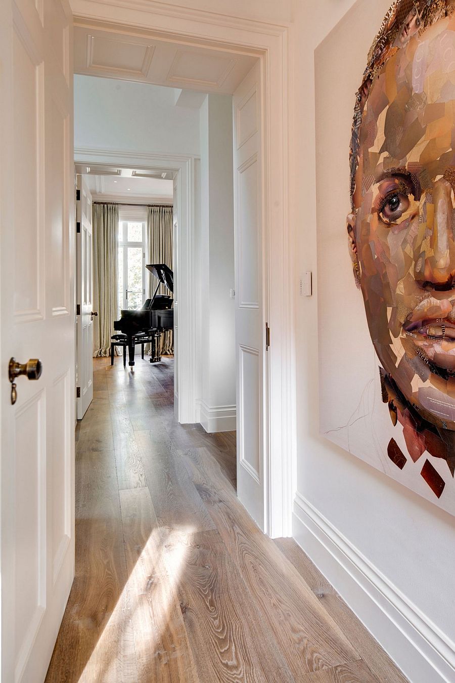 Wall art defines and shapes the revamp of the classic Georgian home