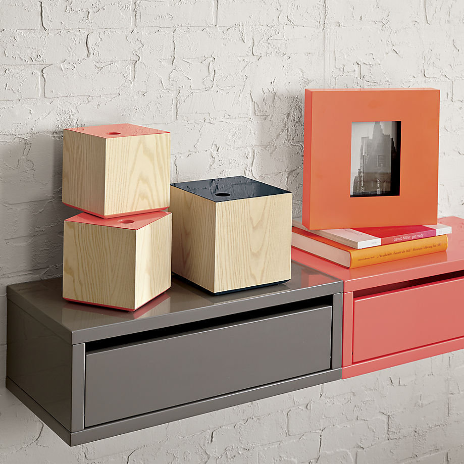 Wall-mounted storage shelving from CB2