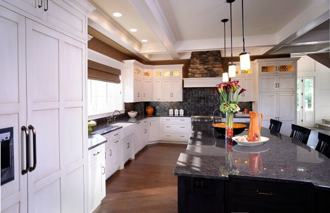 White Mullet Cabinets Kitchen