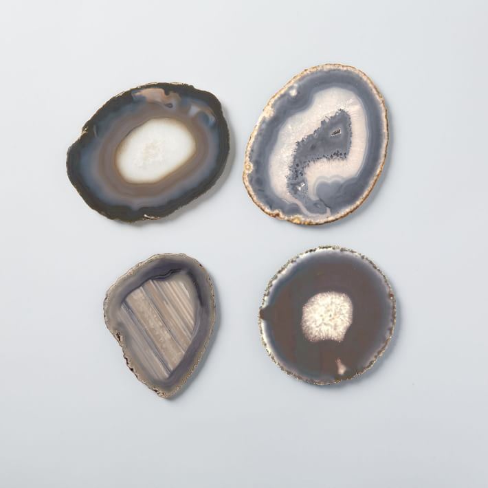 Agate coasters from West Elm