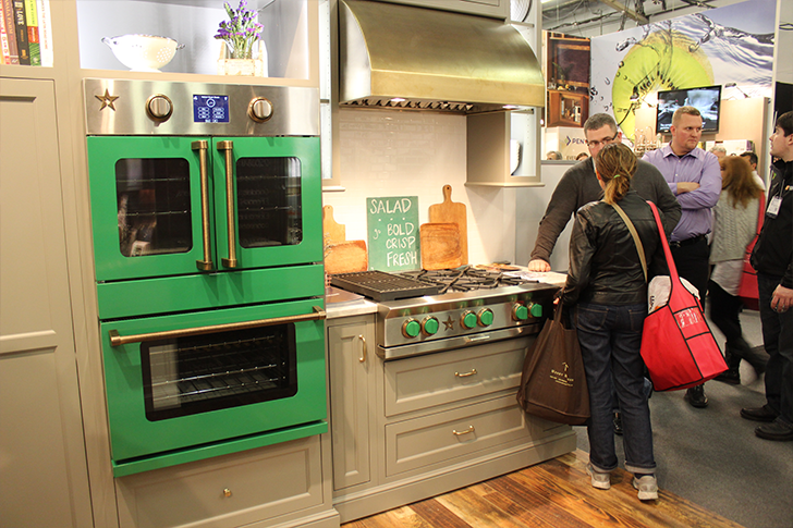 Architectural Digest Home Design Show 2015 Colorful Green Kitchen