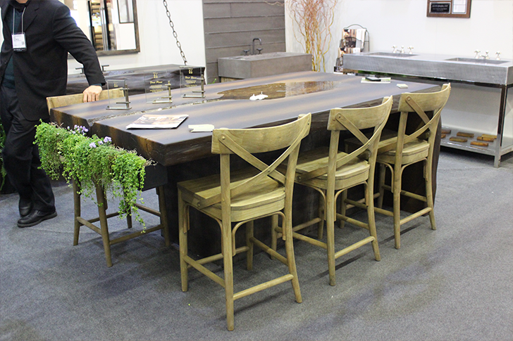 Architectural Digest Home Design Show 2015 Double Duty Table with Cutout