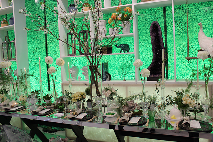 Architectural Digest Home Design Show 2015 Green Dining Display