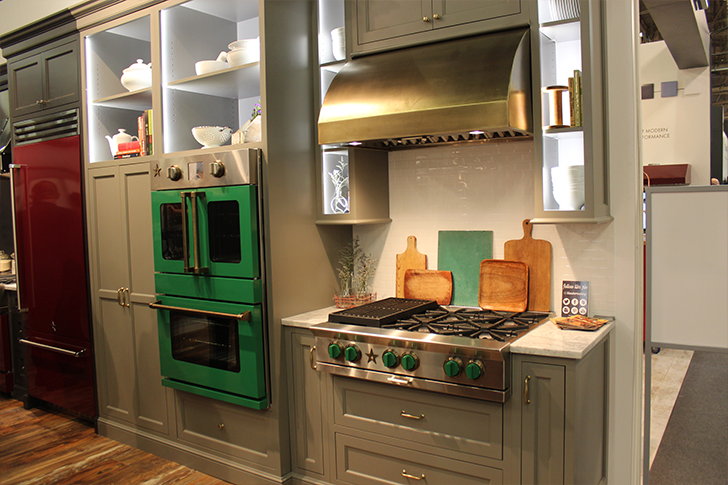 Architectural Digest Home Design Show 2015 Green Kitchen Appliances