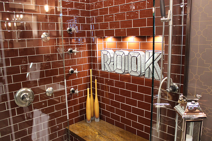 Architectural Digest Home Design Show 2015 Rook Tiled Bathroom