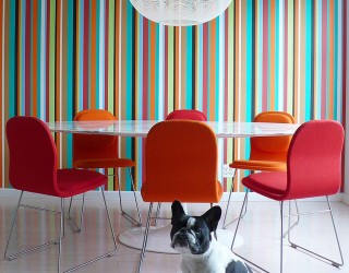 10 Dining Rooms with Snazzy Striped Accent Walls