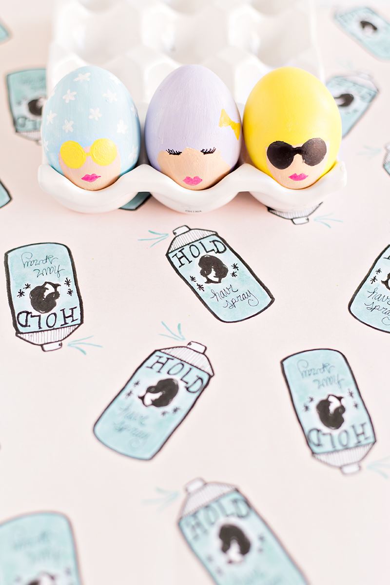 Bouffant Easter eggs from Studio DIY