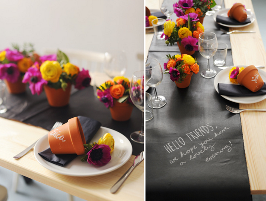 Chalkboard Table Setting