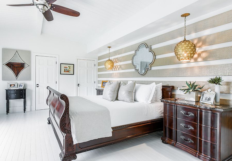 Chic beach style bedroom with a contemporary twist [Design: Beach Chic Design]