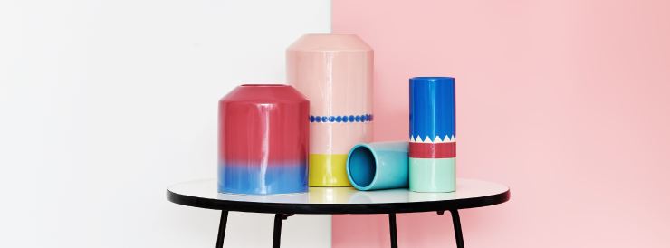 Colorful vases from Arro Home