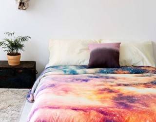Under the Milky Way: Galaxy and Moon Phase Decor