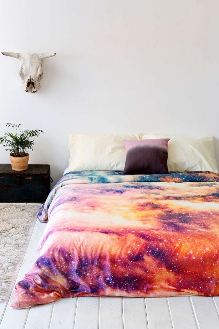Cosmic duvet cover by Shannon Clark via Urban Outfitters