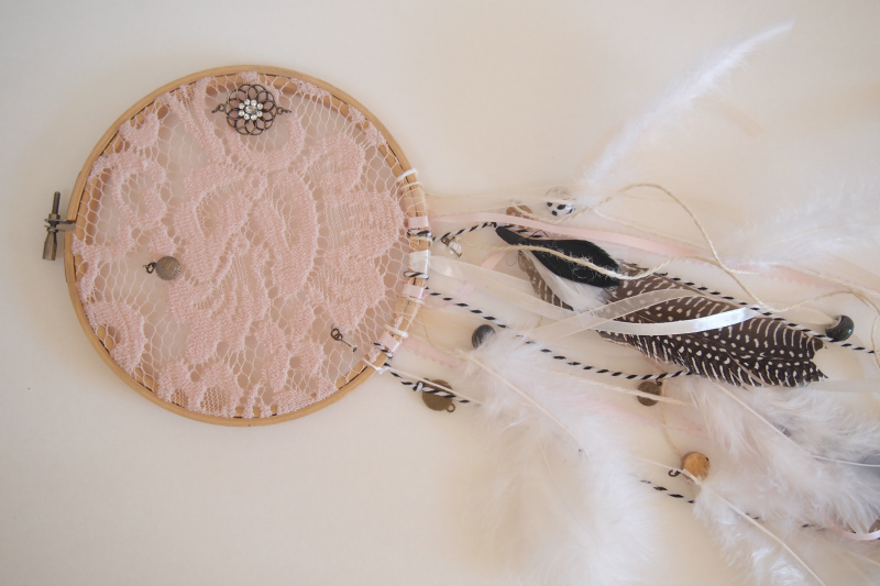Crafting a beautiful dreamcatcher at home