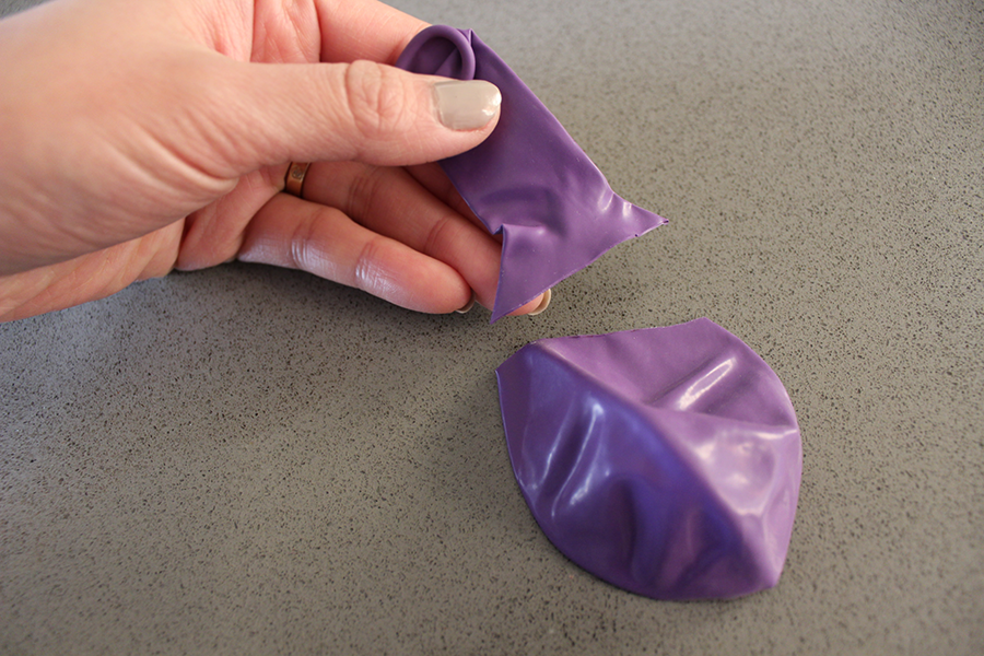 Cut Purple Balloon