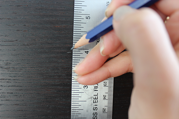 DIY Drawer Pull Installation Mark Off Measurements