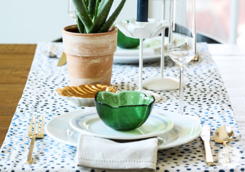 Dot table runner from Inspired by Charm