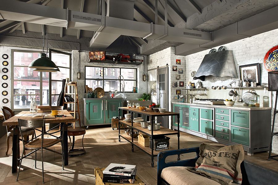 Vintage Loft Kitchen