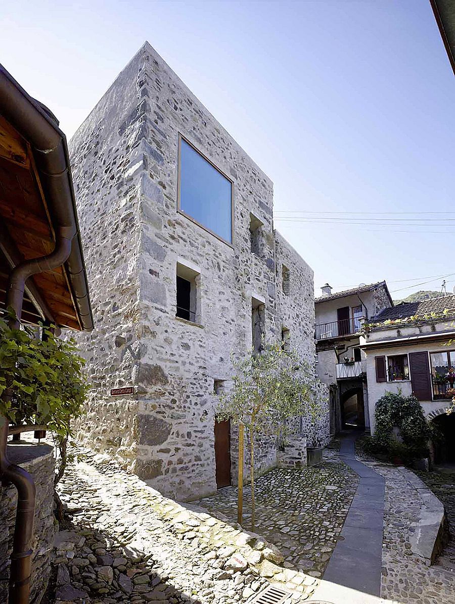 Exterior of the renovated store house has much of its original aura intact