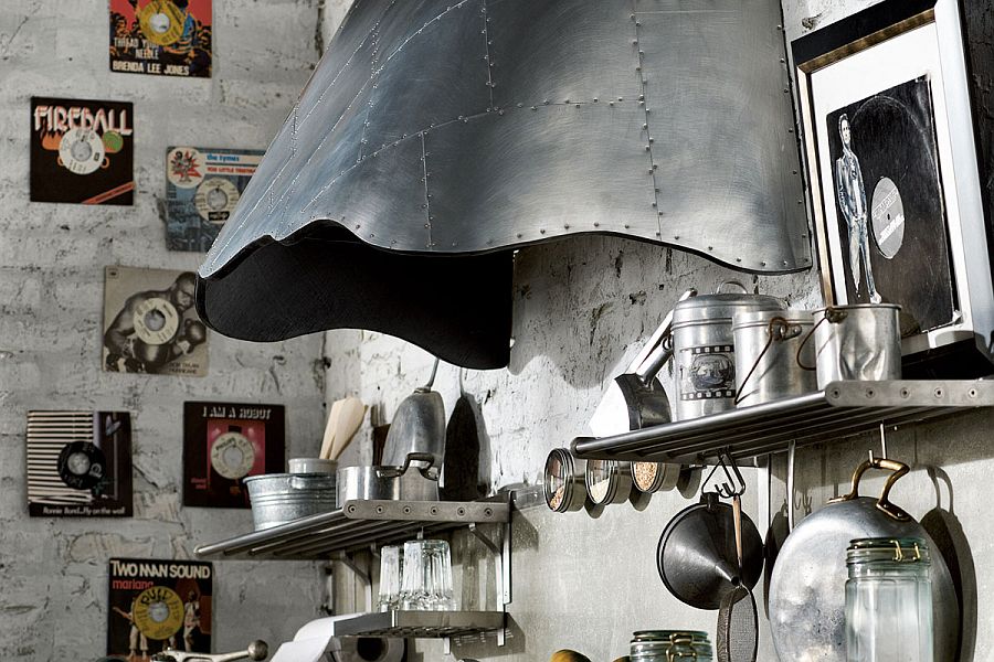 Eye-catching steel hoods add to the timeless appeal of the kitchen