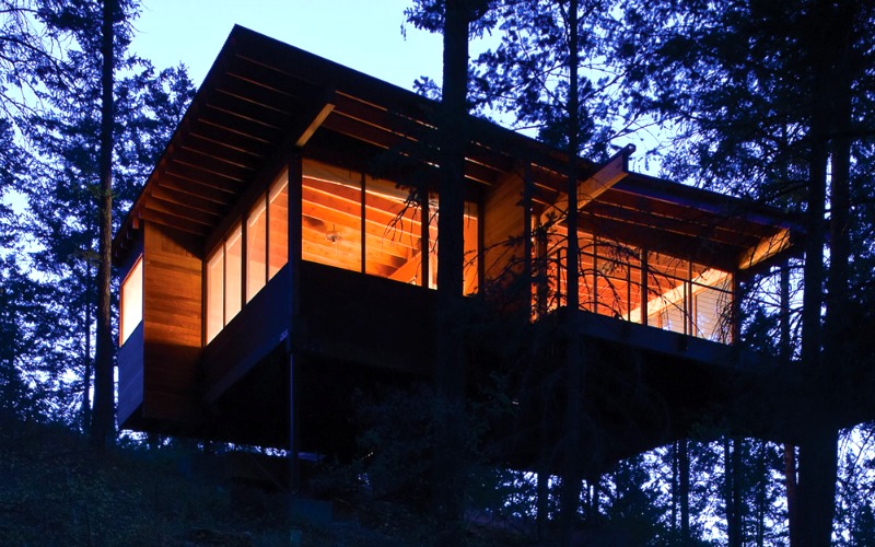 Flathead Lake Cabin Front