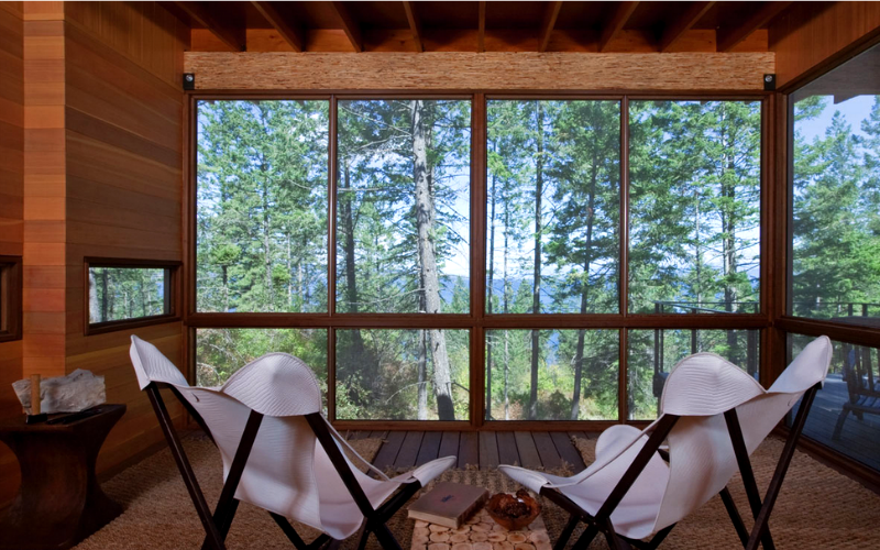 Flathead Lake Cabin Interior