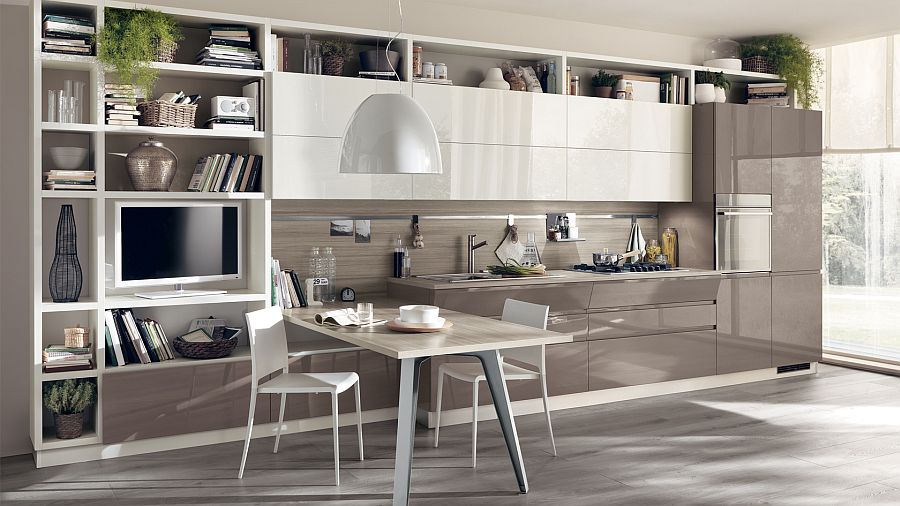 Fluida wall systems give the kitchen compositional freedom