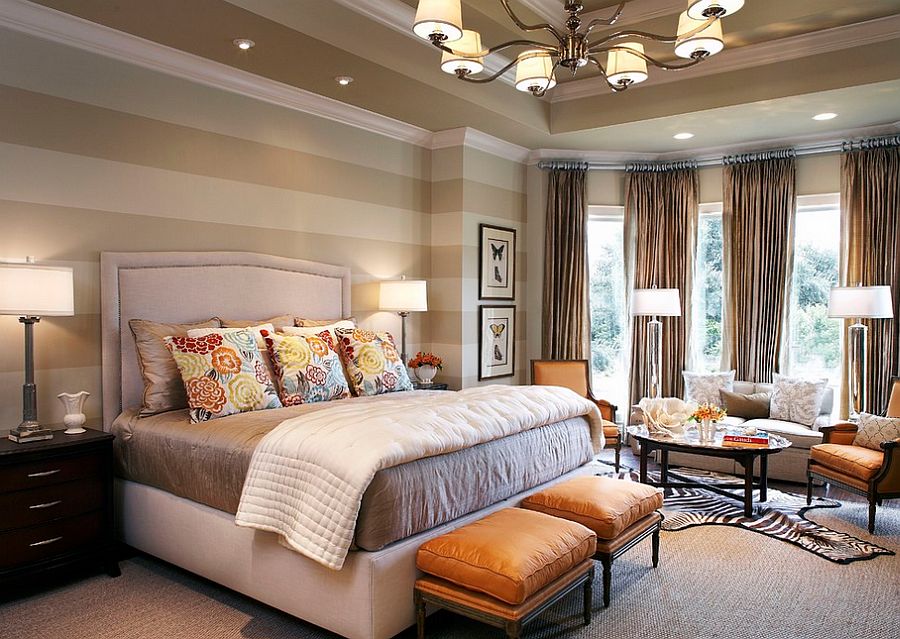 Gorgeous use of varied textures in the modern bedroom [Design: CDA Interior Design]