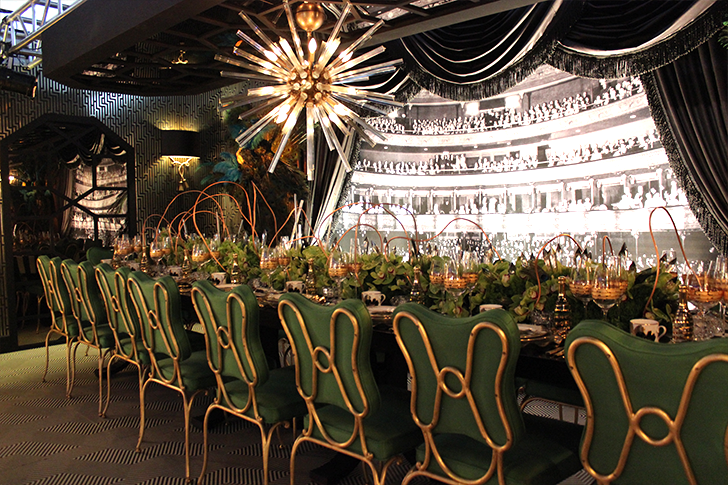 Green Theater Themed Table