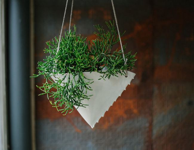 Hanging planter from Etsy shop Taylor Ceramics