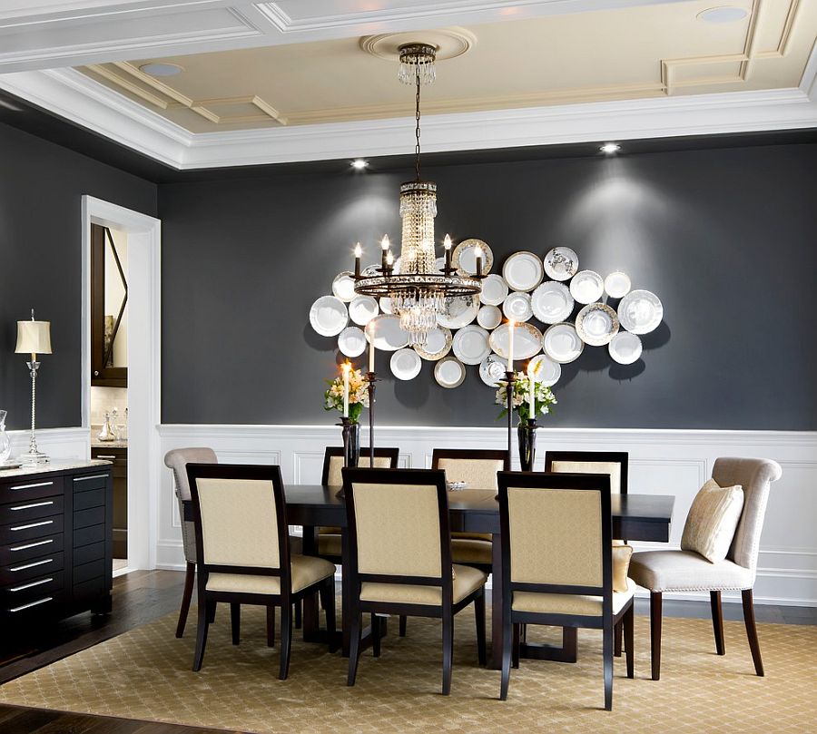 Black Walls In Dining Room