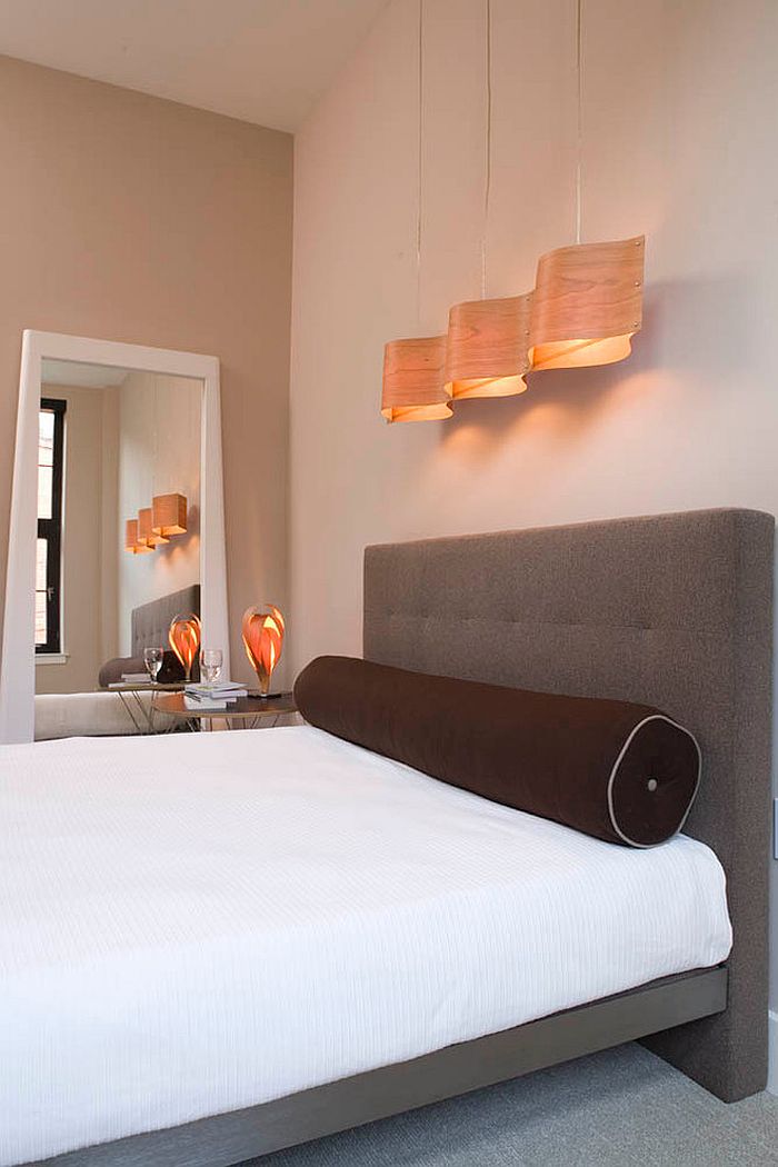 Hola Suspension lamp adds creativity to the minimal bedroom