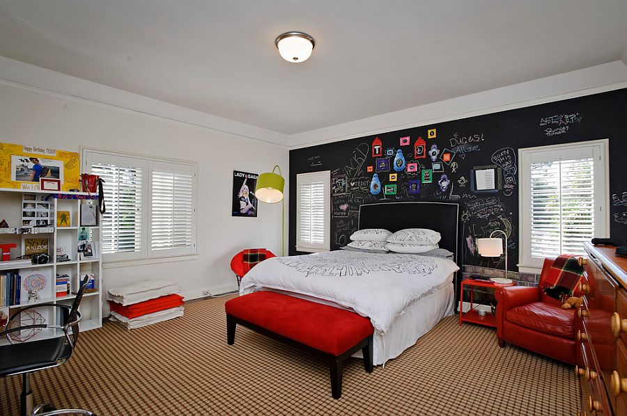 How about giving your kid a dynamic chalkboard accent wall? [From: Dennis Mayer, Photographer]