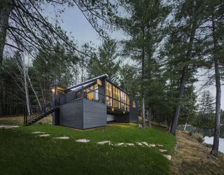 Classy Cottage in Quebec Brings Modern Aesthetics to Traditional Design