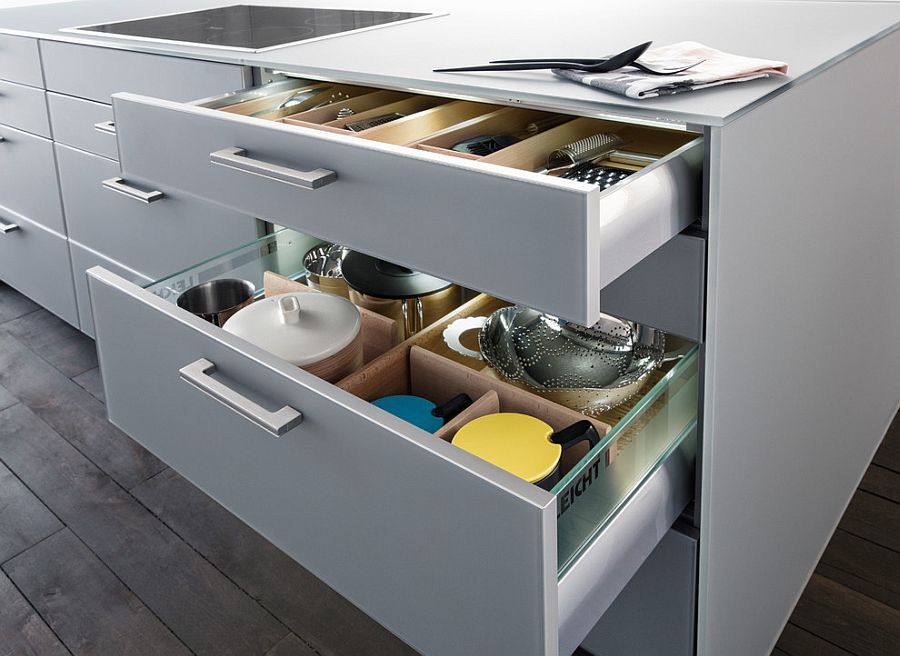 Kitchen island unit with plenty of storage space