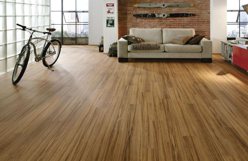 Laminate flooring in a modern living room