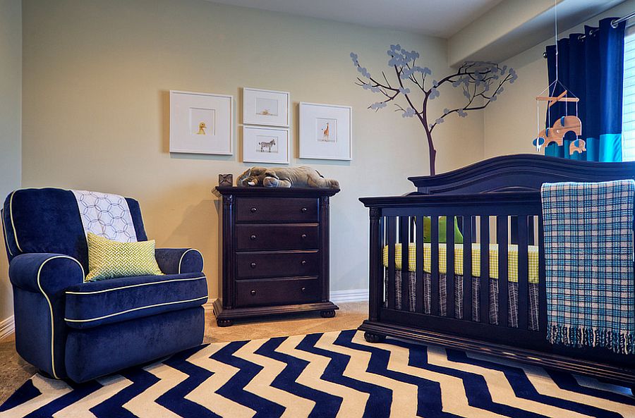 Navy blue hot sale nursery decor