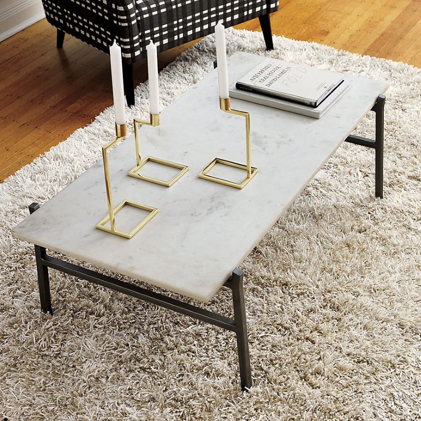Marble coffee table from CB2