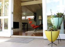Midcentury-entry-with-bullet-planters-in-yellow-and-light-blue-217x155