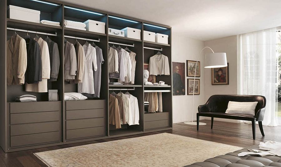 Organized Mixer walk-in closet from Alf