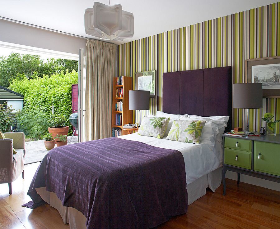 20 Trendy Bedrooms With Striped Accent Walls