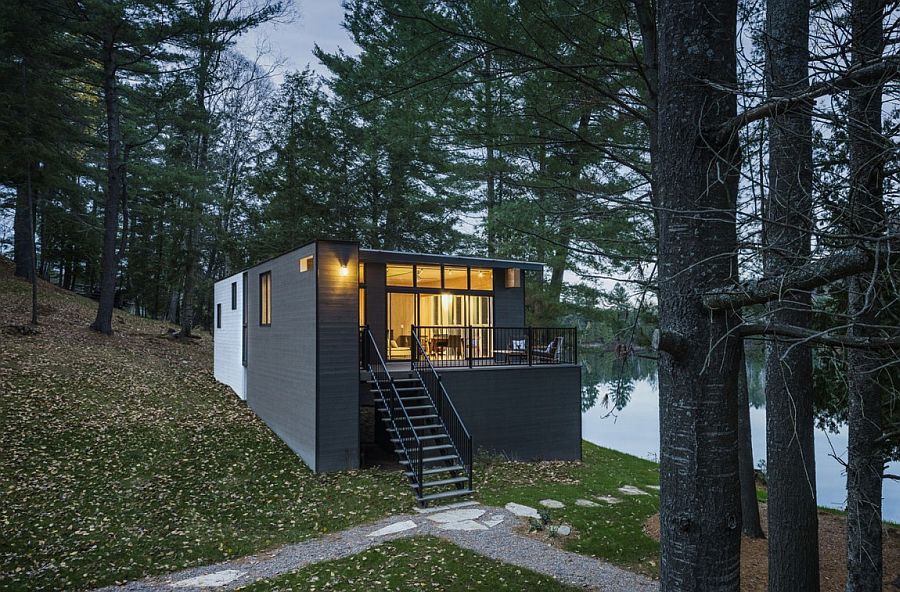 Prefab timber cottage combines the traditional and the modern