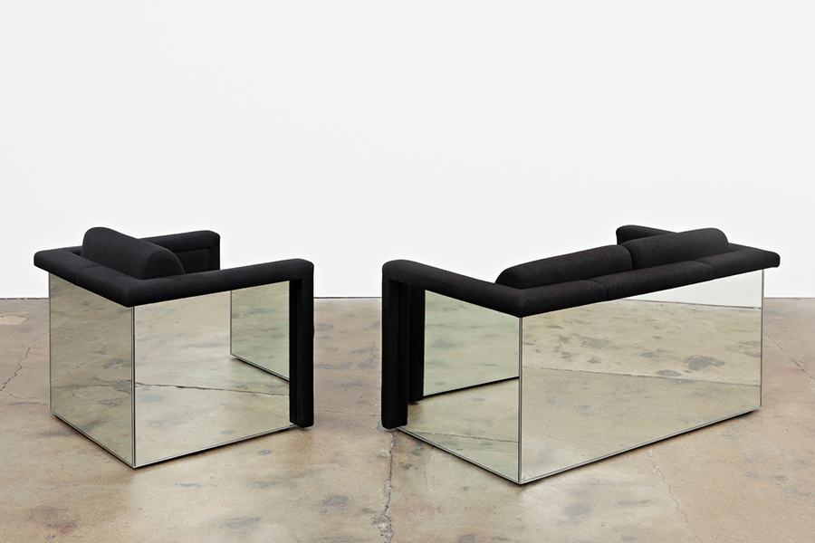 Robert and Trix Haussmann Lounge Seating with Mirrored Backs