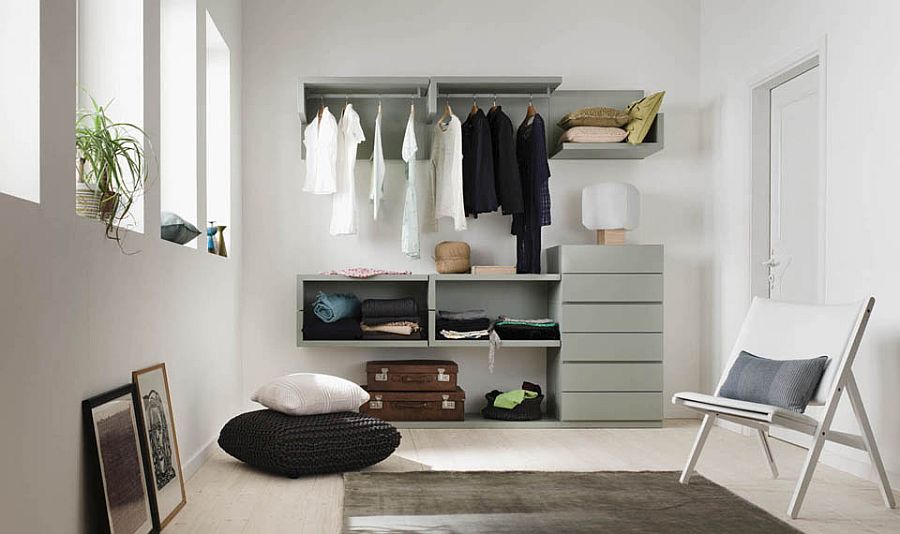 Smart closet saves up on precious space in the bedroom