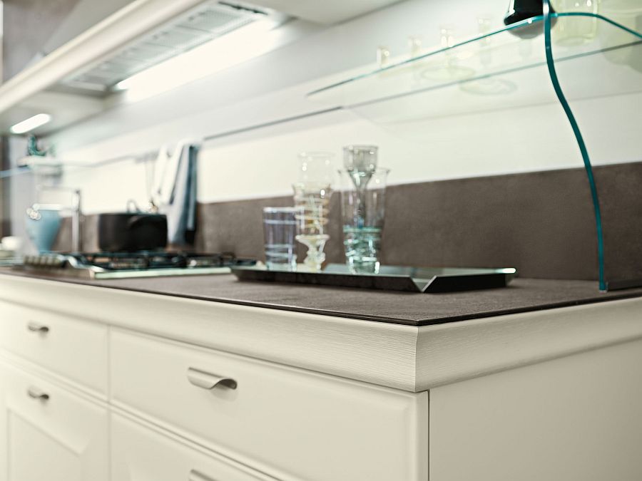 Smart worksurfaces and beautiful shelves shape the modern kitchen