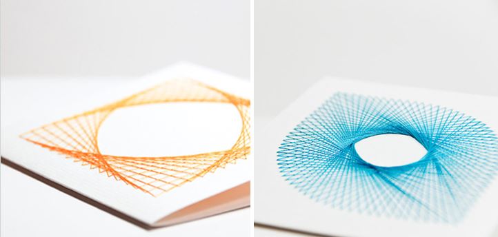 Spirograph-style embroidery