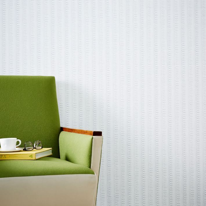 Stripe-motif wallpaper from West Elm