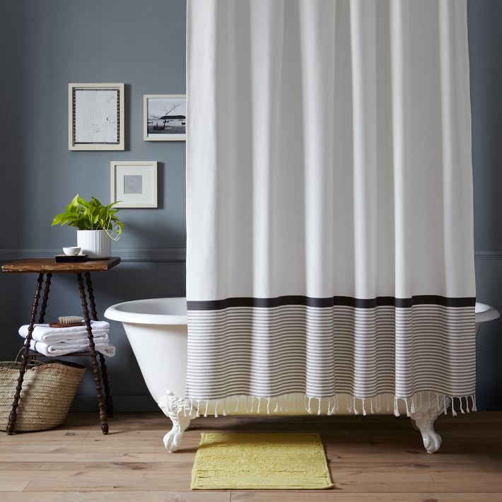 Striped shower curtain from West Elm