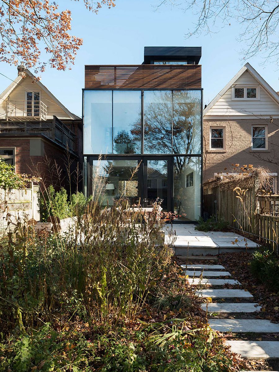 Two story rear extension of the 1900s Toronto house