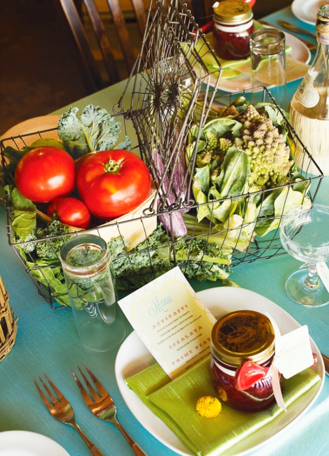 Vegetable Table Setting