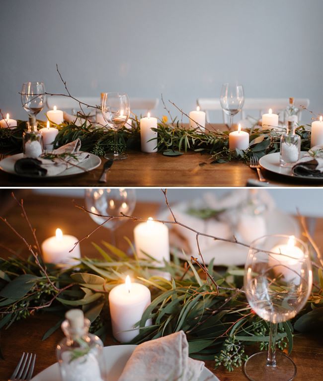 Winter table runner from Best Day Ever